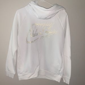Nike hoodie (gold and white)